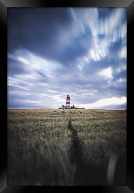 Happisburgh Lighthouse Framed Print by Adam Payne
