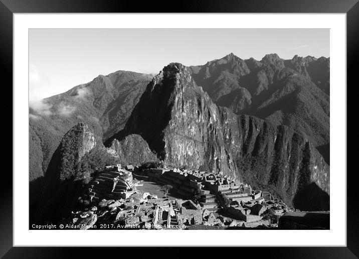 Lost City Of The Inca  Framed Mounted Print by Aidan Moran