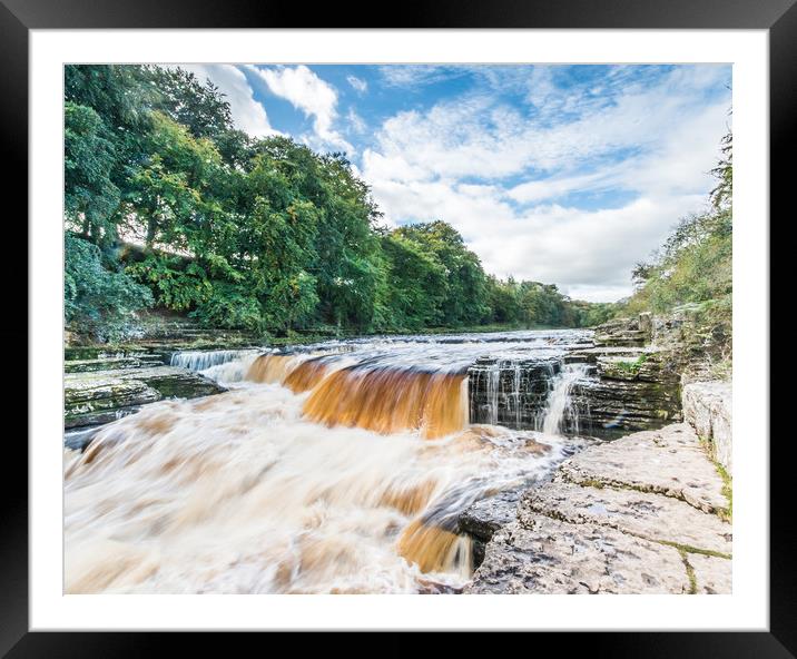 Waterfall steps Framed Mounted Print by Alf Damp