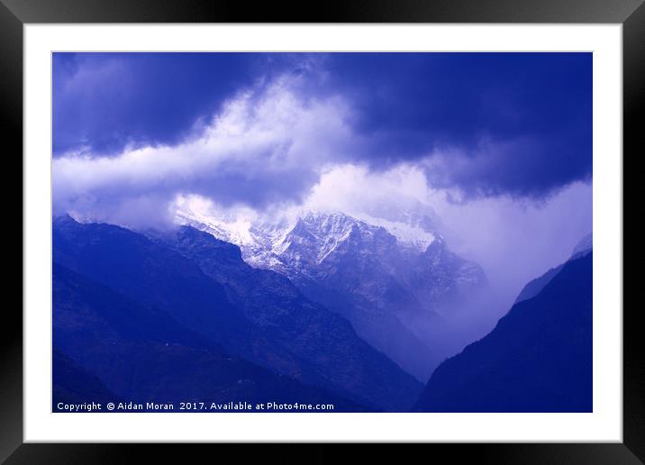 Himalayan Light  Framed Mounted Print by Aidan Moran