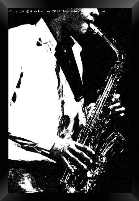 Saxophone Framed Print by Alan Harman