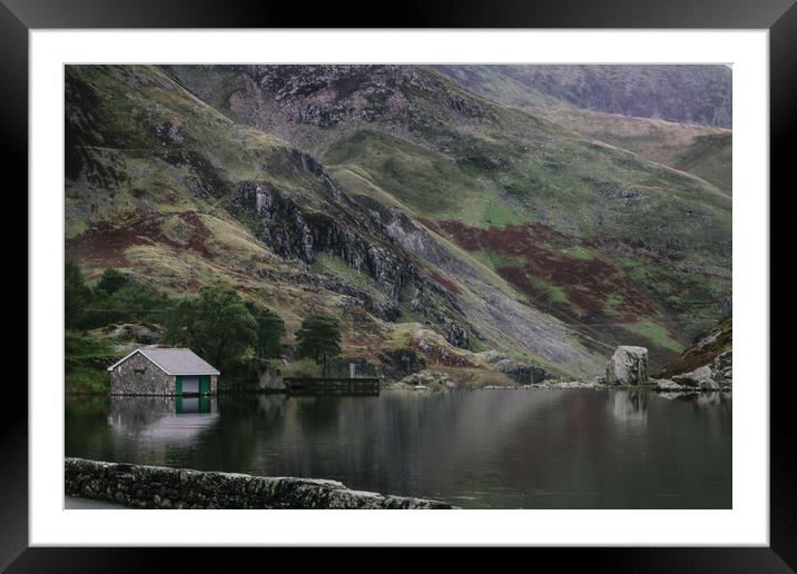 The house across the lake Framed Mounted Print by Kieran Bellis