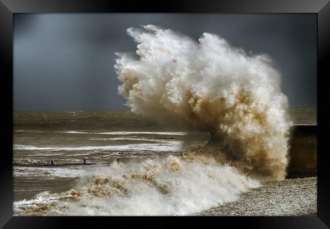 storm,brian,wales 2 Framed Print by Andrew chittock