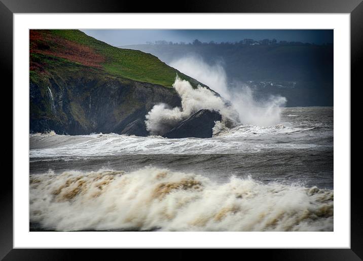 storm,brian,wales 3 Framed Mounted Print by Andrew chittock
