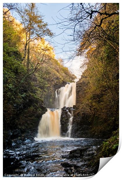 The falls of Rha on the Isle of Skye  Print by Richard Smith