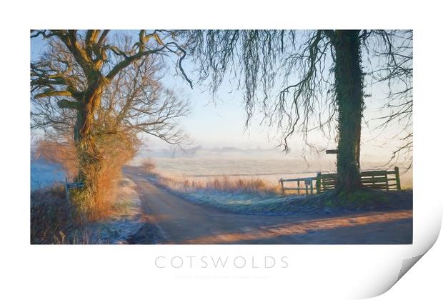 Cotswolds Print by Andrew Roland