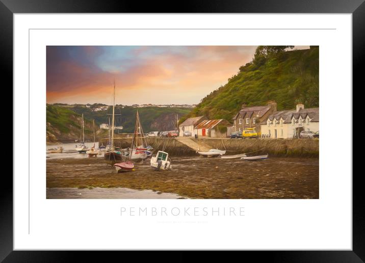 Pembrokeshire Framed Mounted Print by Andrew Roland