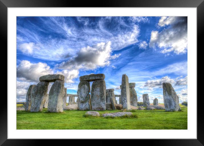 Stonehenge  Framed Mounted Print by David Pyatt