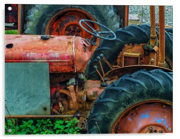 Tractor     Acrylic by Victor Burnside