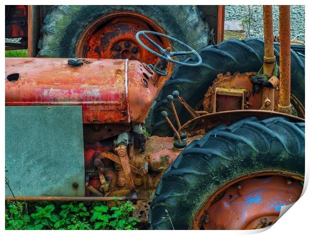 Tractor     Print by Victor Burnside
