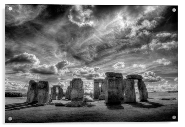 Stonehenge Vista  Acrylic by David Pyatt