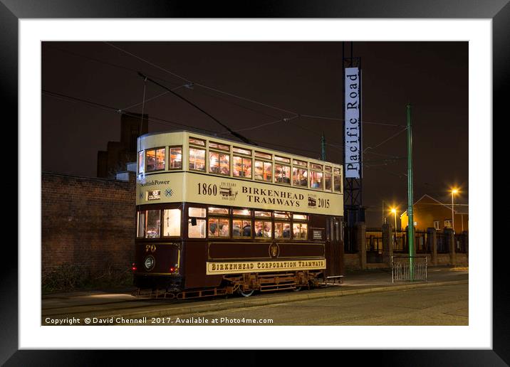 Birkenhead Corporation Tramways  Framed Mounted Print by David Chennell