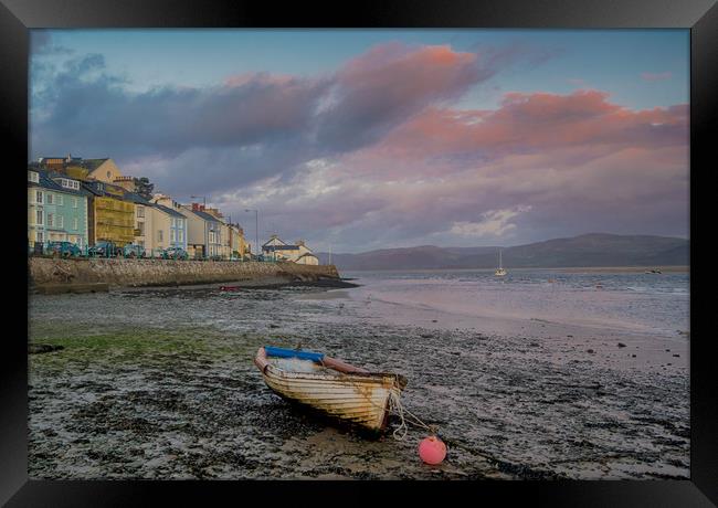 Sunset at Aberdovey Framed Print by Colin Allen