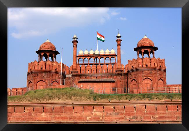 Red Fort New Delhi  Framed Print by Aidan Moran