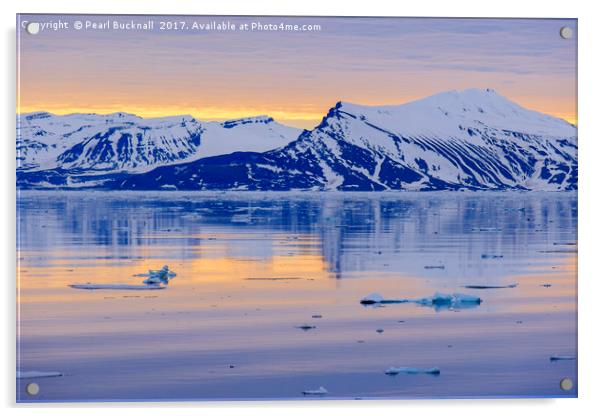 Arctic Summer on Spitsbergen Coast Acrylic by Pearl Bucknall