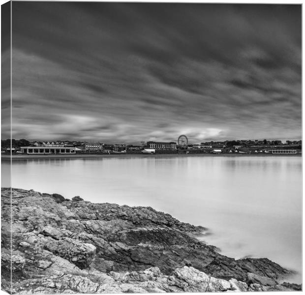 Two Minutes At Barry Island Square Crop Canvas Print by Steve Purnell