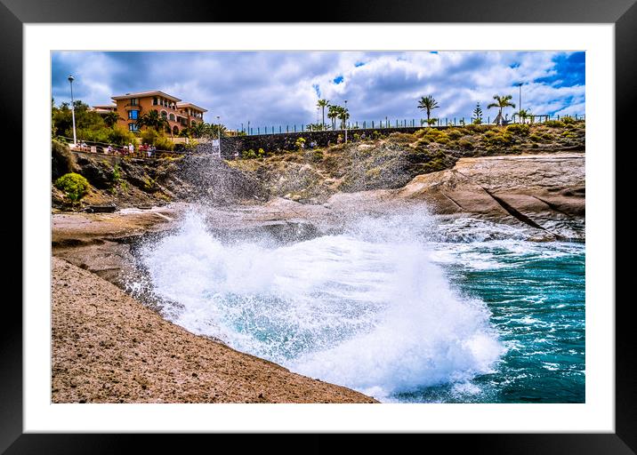 Promenade walk at Costa Adeje Framed Mounted Print by Naylor's Photography