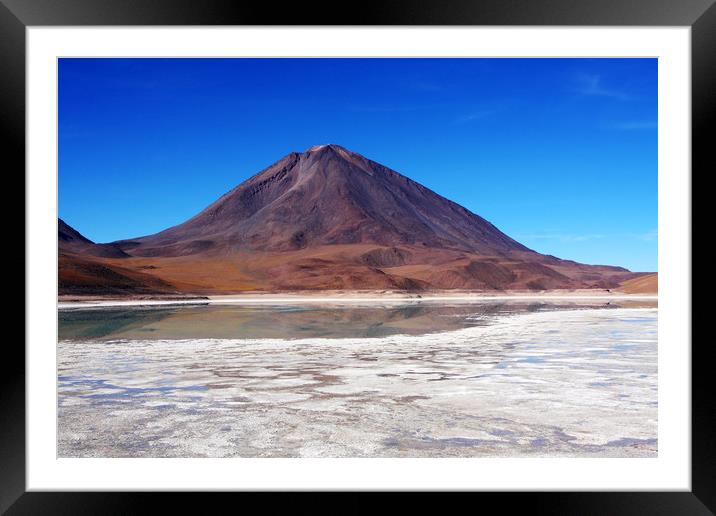 Licancabur Volcano, Bolivia  Framed Mounted Print by Aidan Moran