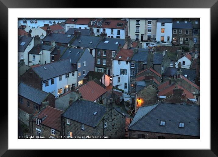 Close Living in Staithes Framed Mounted Print by Jon Fixter