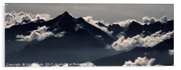 The Italian Alps  Acrylic by Colin Woods