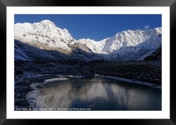 Annapurna Dawn Framed Mounted Print by Colin Woods