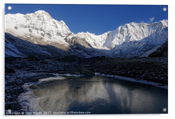 Annapurna Dawn Acrylic by Colin Woods