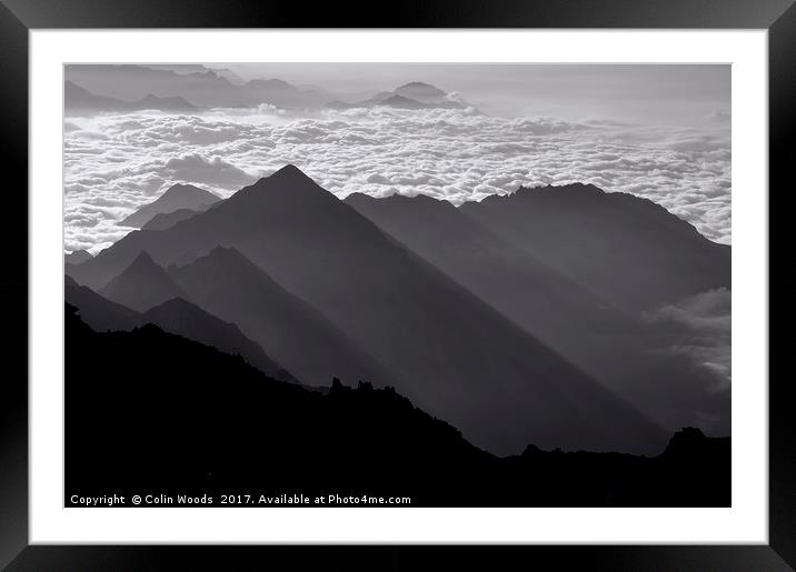 Italian Alps Framed Mounted Print by Colin Woods