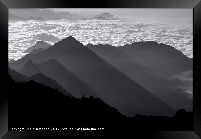 Italian Alps Framed Print by Colin Woods