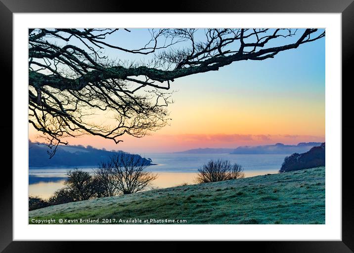 winter sunrise Framed Mounted Print by Kevin Britland