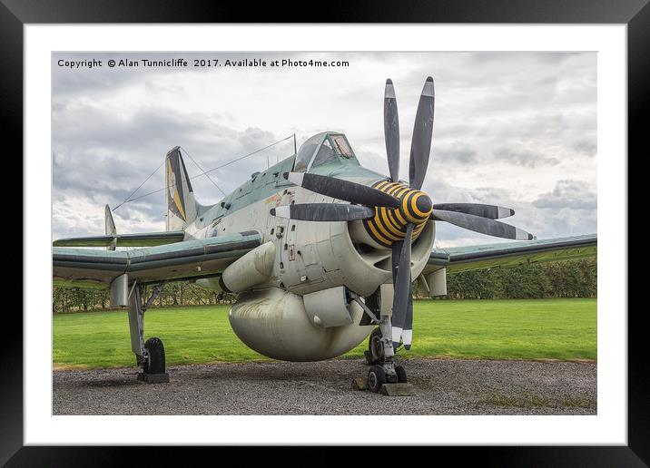 Fairey Gannet AEW.3 XP226 Framed Mounted Print by Alan Tunnicliffe