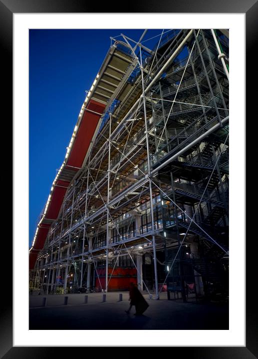 Paris Beaubourg Museum Framed Mounted Print by Luc Novovitch