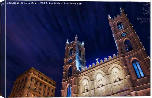 Basilique Notre Dame in Montreal Canvas Print by Colin Woods