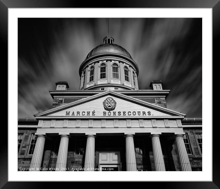 Marché Bonsecours in Montreal Framed Mounted Print by Colin Woods