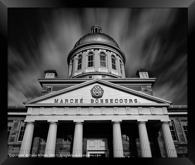 Marché Bonsecours in Montreal Framed Print by Colin Woods