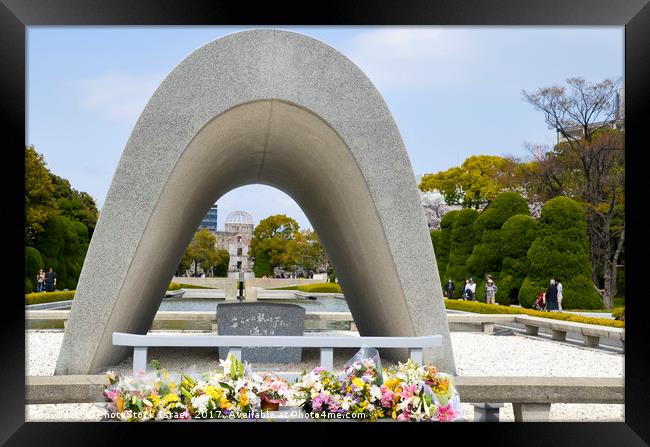 Hiroshima, Peace Memorial Park Framed Print by PhotoStock Israel
