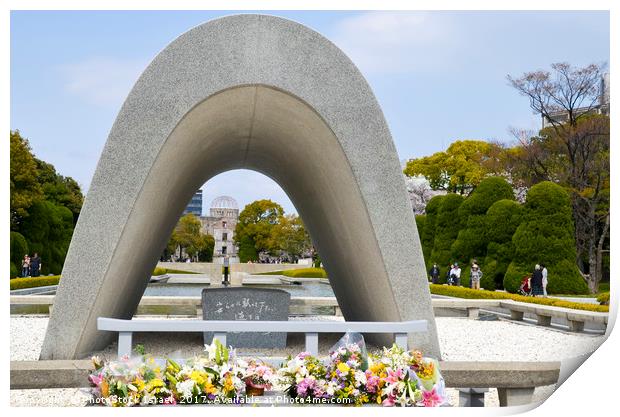 Hiroshima, Peace Memorial Park Print by PhotoStock Israel