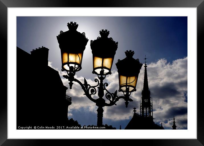 Sainte Chapelle in late afternoon light Framed Mounted Print by Colin Woods