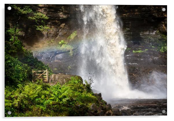 Hardraw Force, Yorkshire Dales, England Acrylic by Andrew Kearton