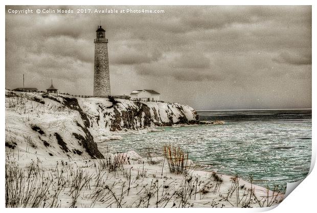 Cap des Rosiers lighthouse Print by Colin Woods