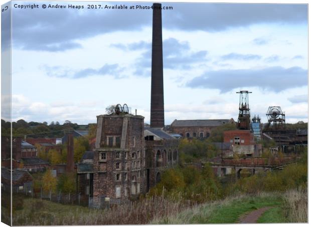Chatterley Whitfield Colliery Canvas Print by Andrew Heaps
