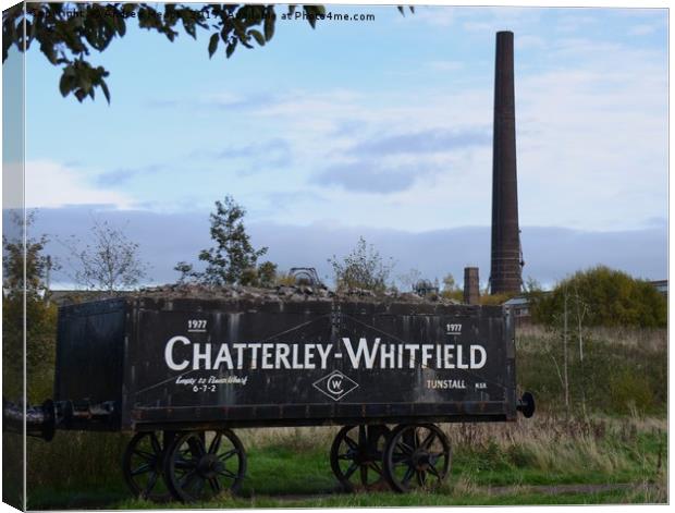 Journey Through Time Chatterley Witfield coal truc Canvas Print by Andrew Heaps