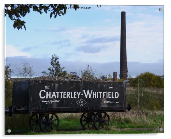 Journey Through Time Chatterley Witfield coal truc Acrylic by Andrew Heaps