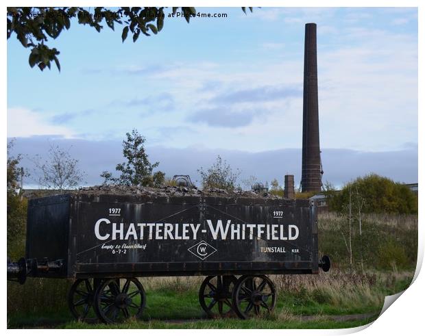 Journey Through Time Chatterley Witfield coal truc Print by Andrew Heaps