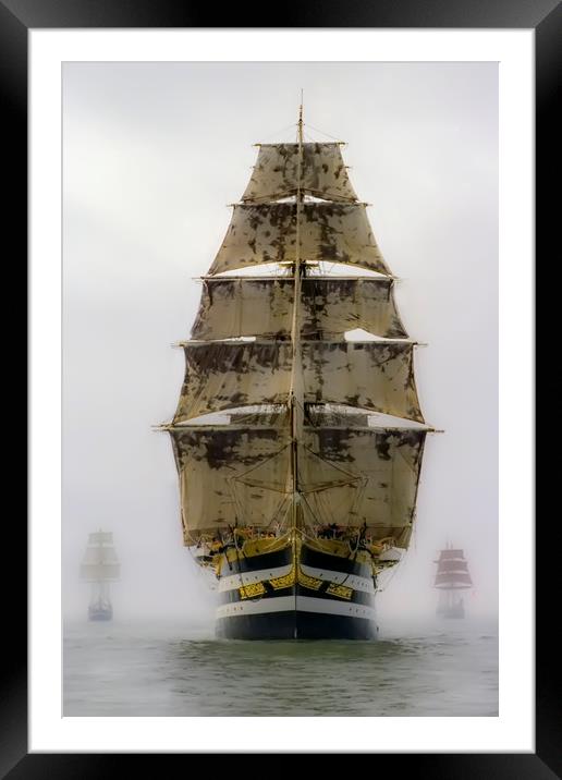 Tall Ships Framed Mounted Print by Luc Novovitch