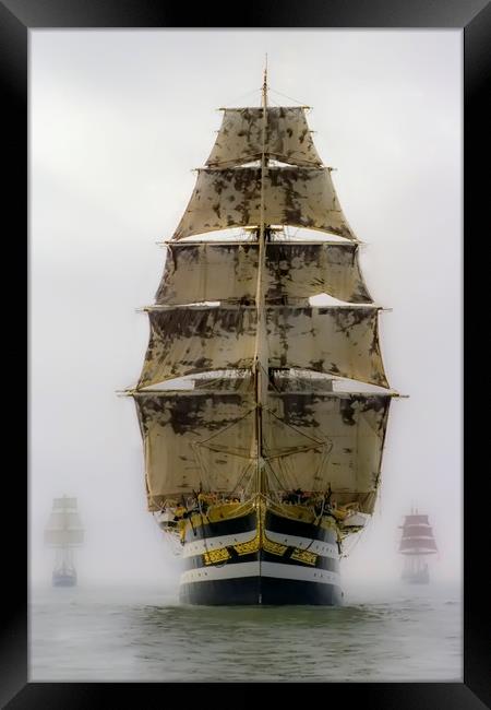 Tall Ships Framed Print by Luc Novovitch