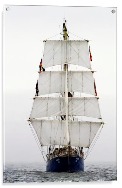 Tall Ship Sailing to New York Acrylic by Luc Novovitch