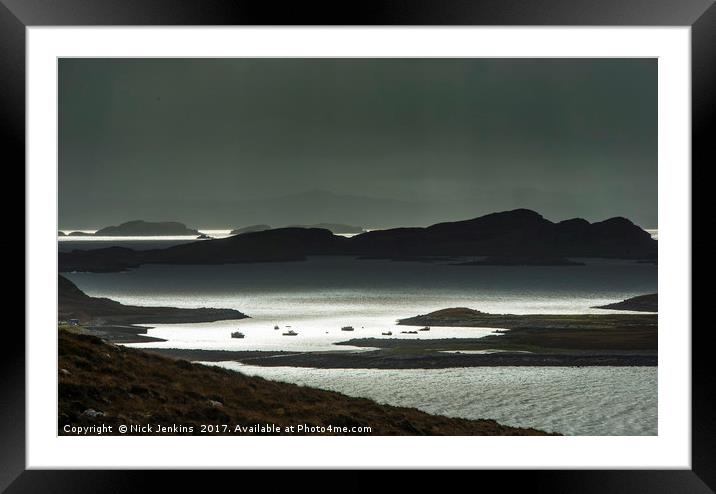 The Summer Isles from Coigach North West Scotland Framed Mounted Print by Nick Jenkins