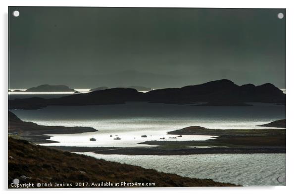 The Summer Isles from Coigach North West Scotland Acrylic by Nick Jenkins
