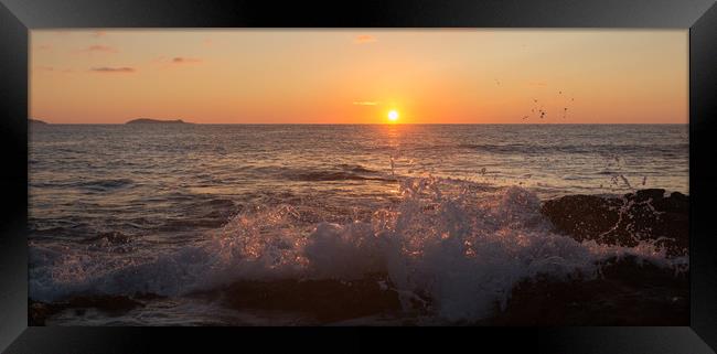 ibiza sunrise Framed Print by kevin murch