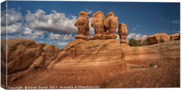 Navajo Sandstone wonderland Canvas Print by Derek Daniel